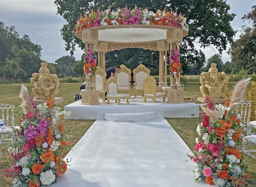 Wedding Mandap Walkway Ganesh